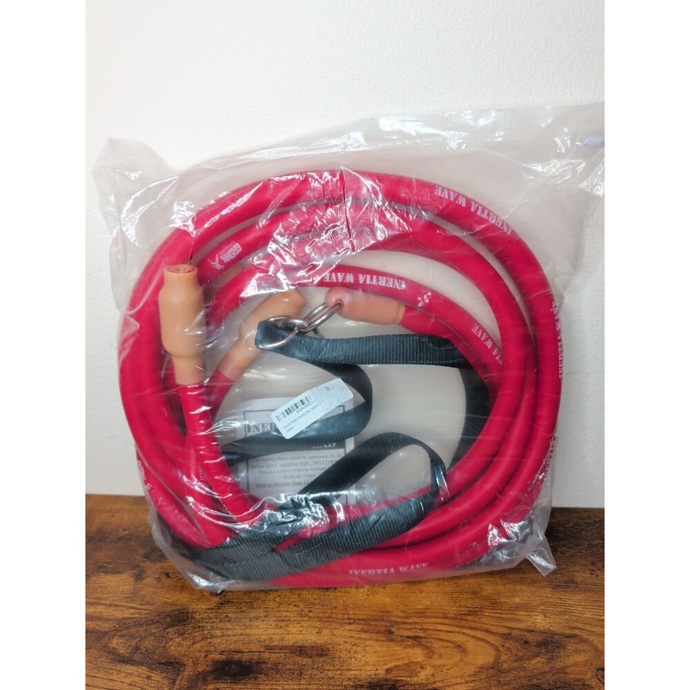 Gronk Fitness Inertia Wave Dynamic Resistance Rubber Battle Rope New Sealed Red